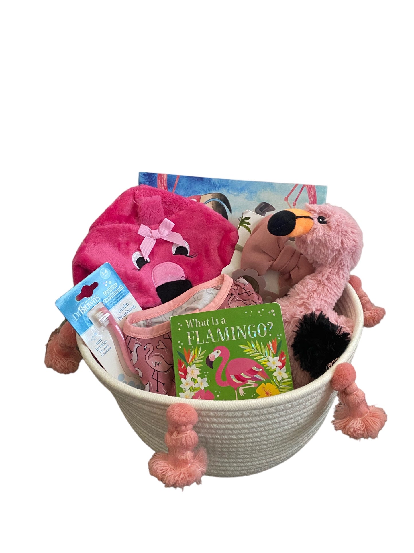 Flamingo Themed Gift Basket