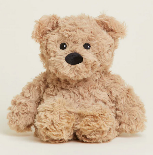 Brown Curly Bear Warmies Junior